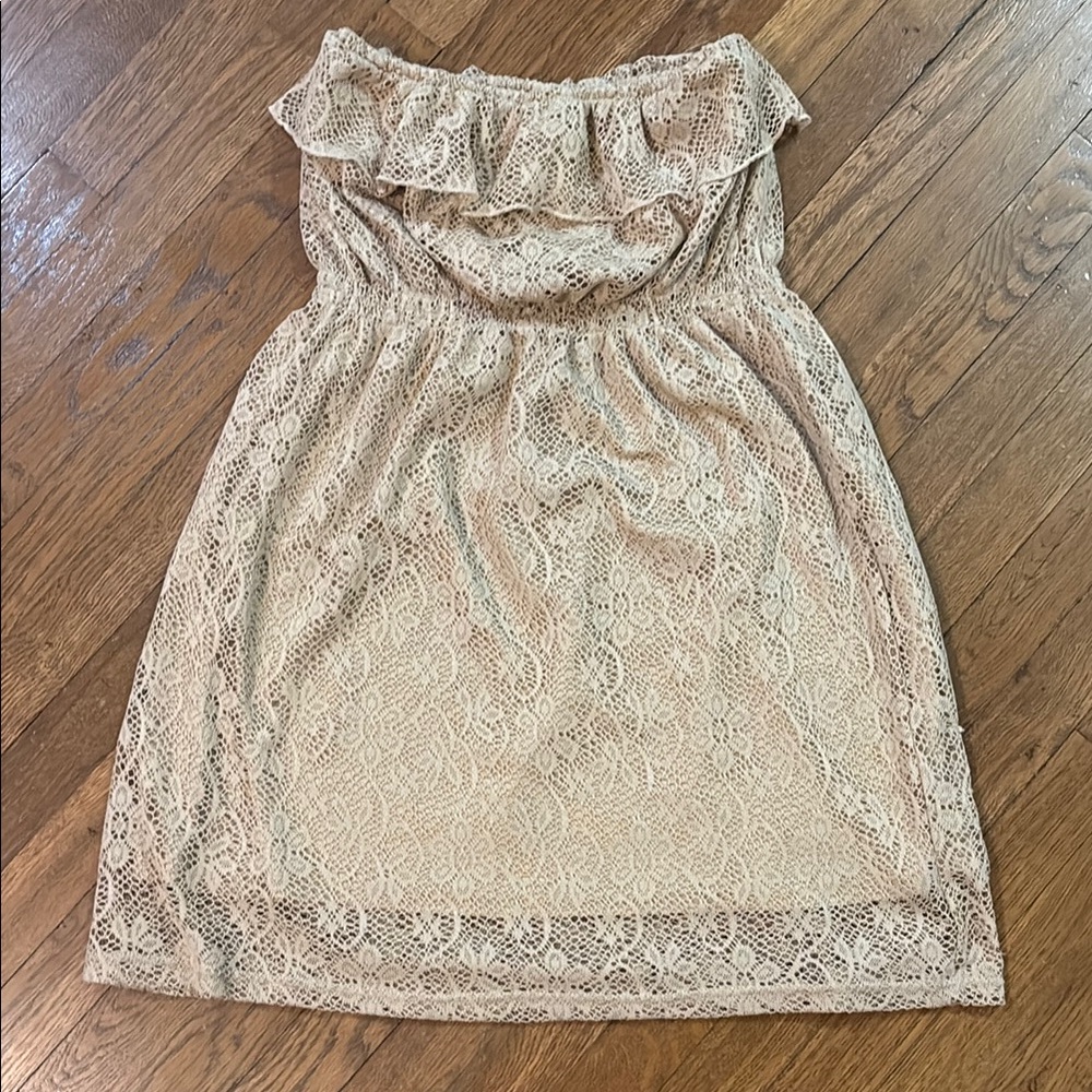 Derek Heart Strapless Lace Dress, Excellent Condition! Size Medium